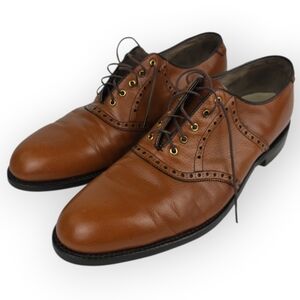 Vintage FootJoy Brown Leather Golf Shoes Men's Size 13B EUC Beautiful Condition